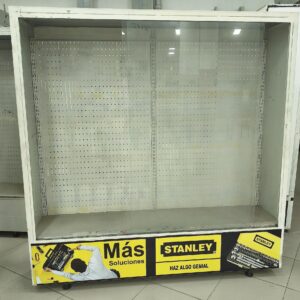 Vitrina Exhibidora con Fondo Perforado Stanley