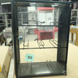 Vitrina Exhibidora Negra Pequeña con Soportes Interiores