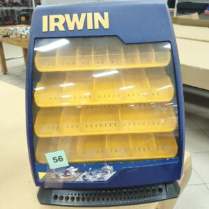 Exhibidor IRWIN Azul y Amarillo para Mechas y Accesorios