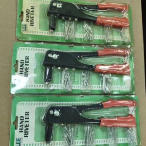 Lote de 3 Remachadoras Manuales Lee con Mangos Rojos